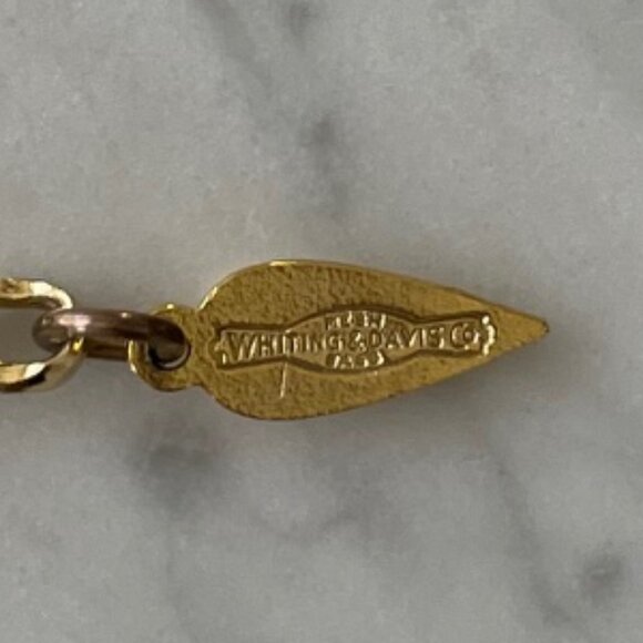 Extra Large Vintage Gold Mesh Bib Scarf Necklace by Whiting & Davis - Picture 4 of 7